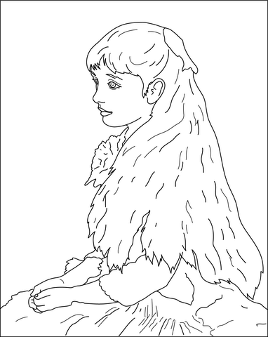 Irene Cahen Danvers By Renoir Coloring Page